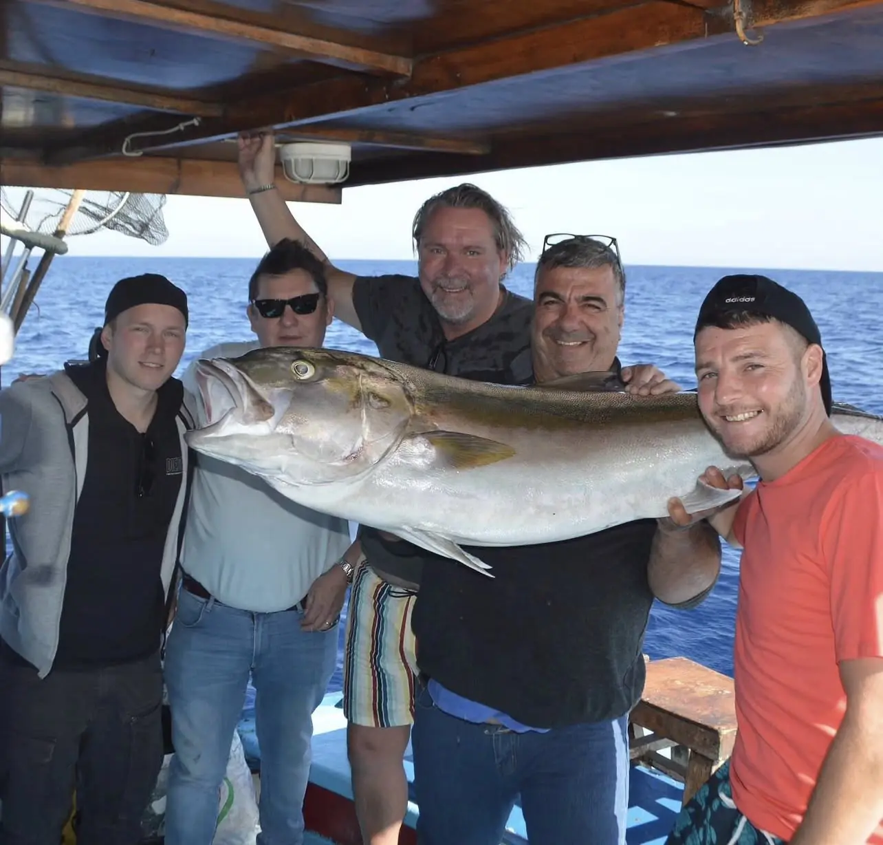 Fresh catch aboard the fishing boat