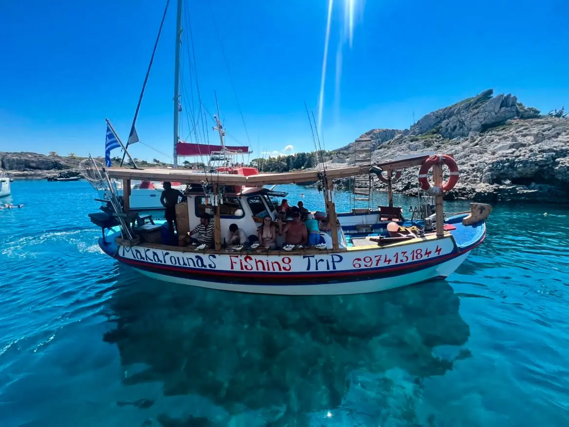 Fishing off the coast of Rhodes